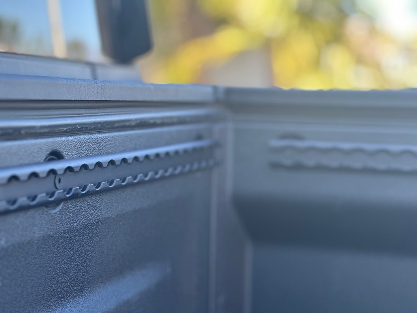 R1T bed L-Track system