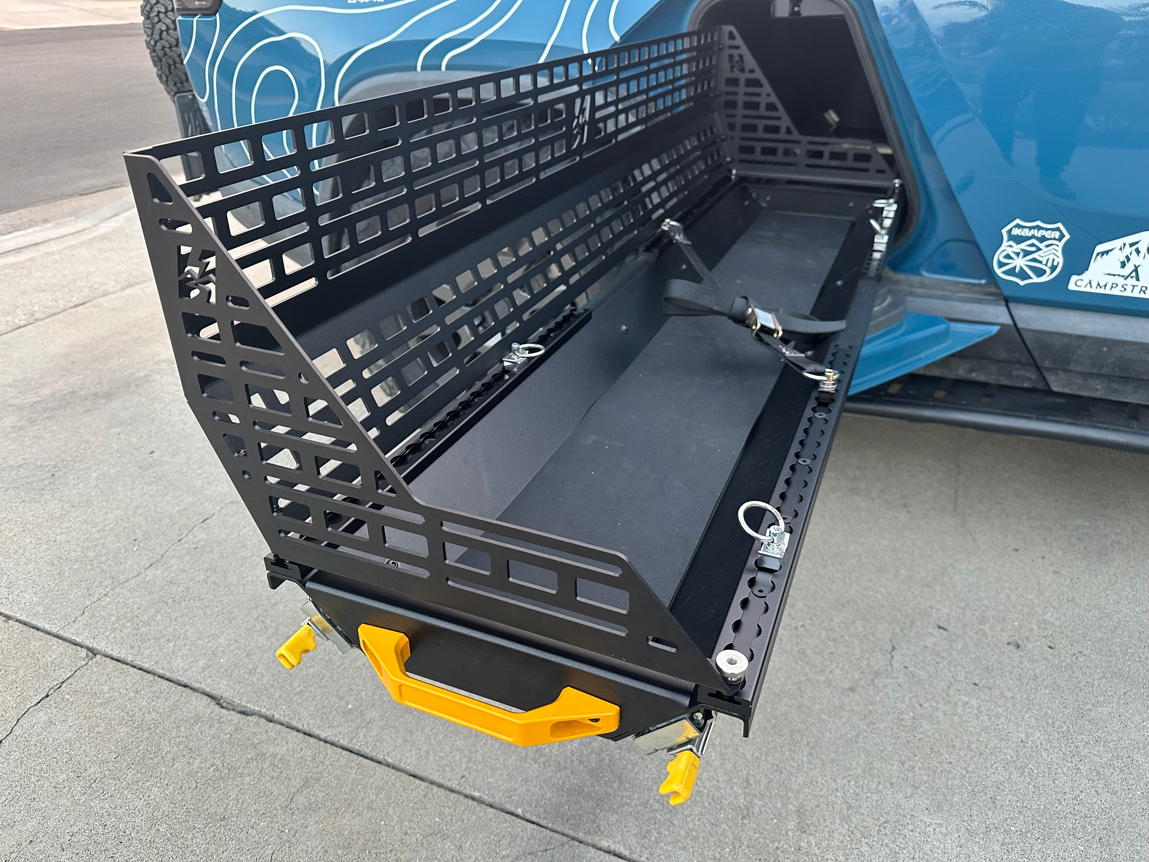 gear tunnel rivian Rivian R1T GT Slide System – Electrified Overland