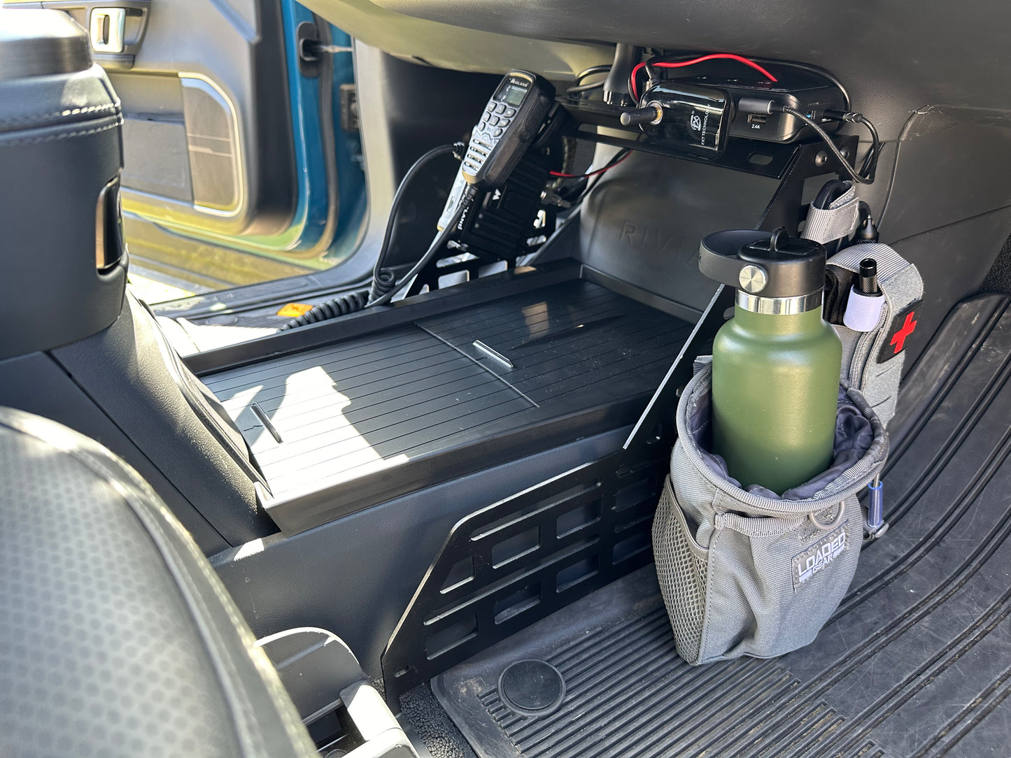 Rivian R1T/R1S center console molle cage – Electrified Overland