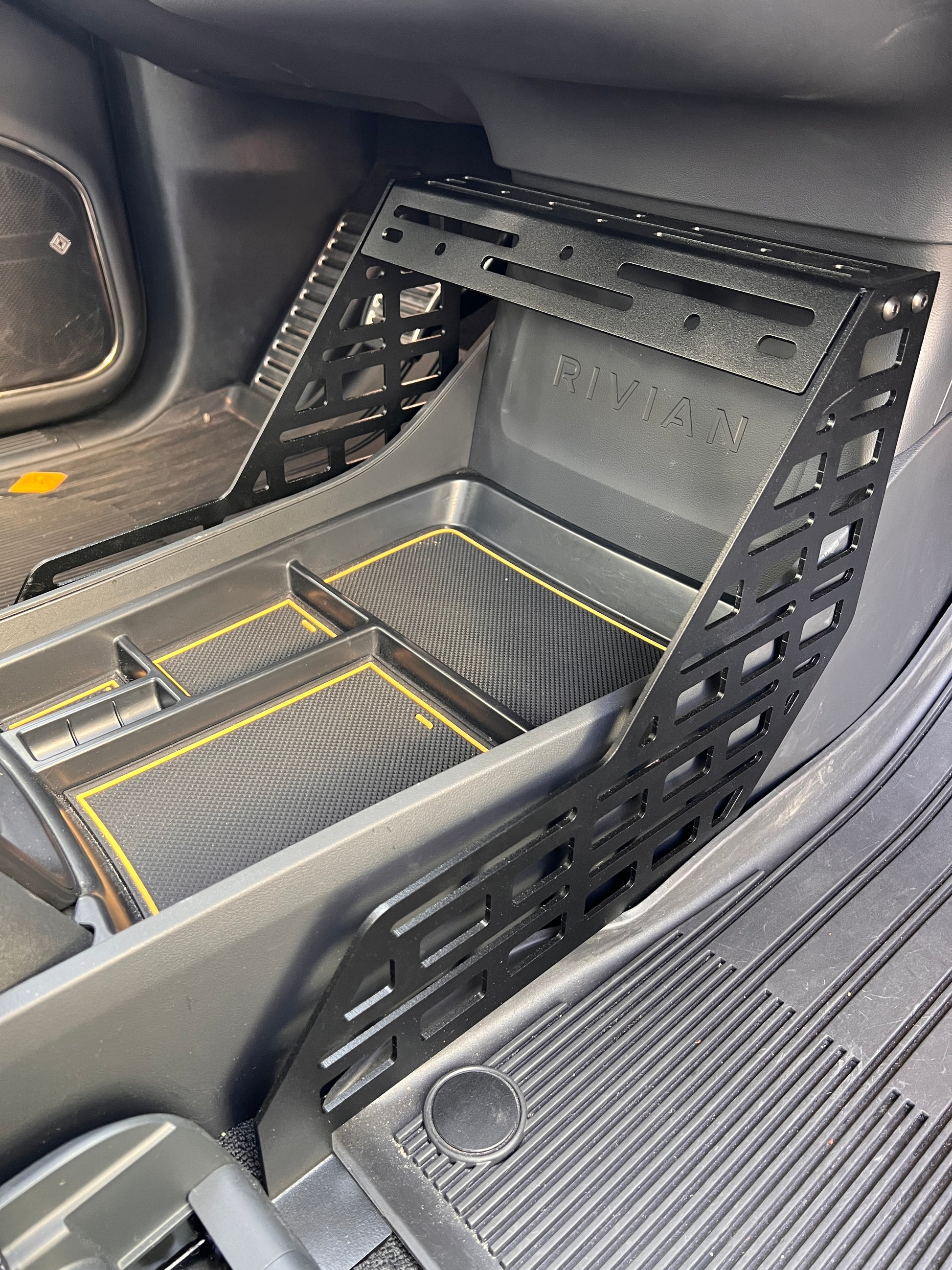 Rivian R1T/R1S Center Console Molle Cage – Electrified Overland